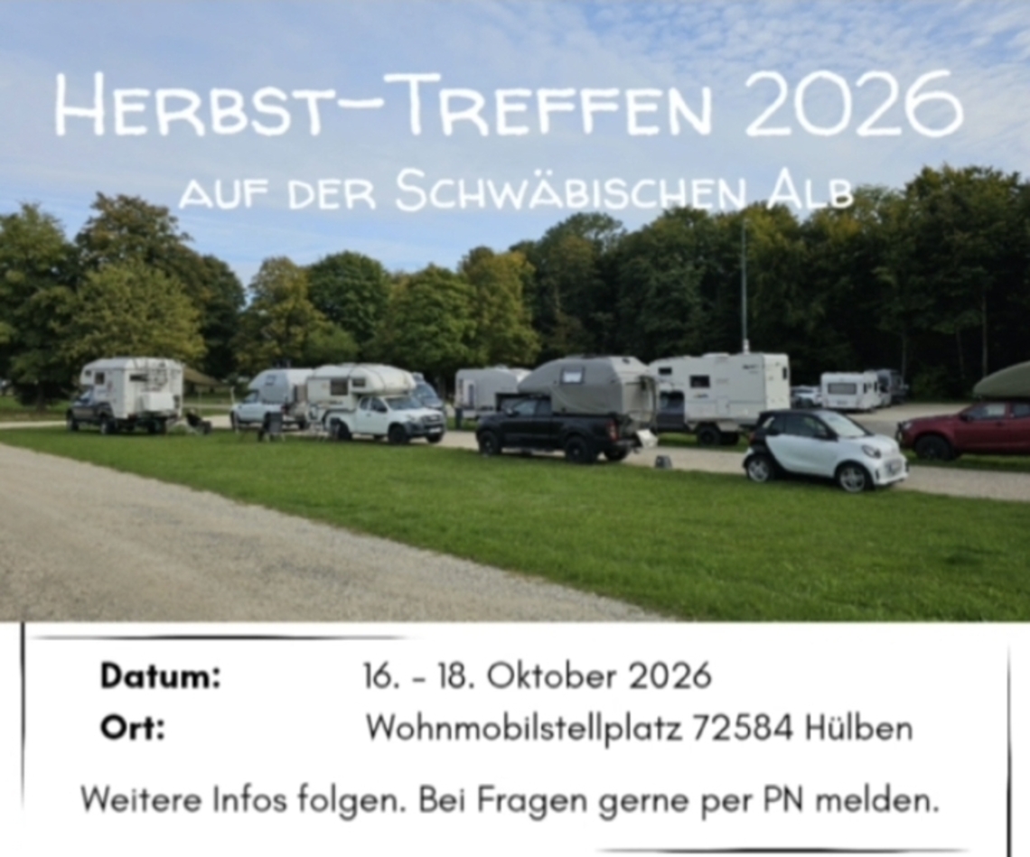 Treffen auf der schwäbischen Alb 2026 16.-18.10.2026